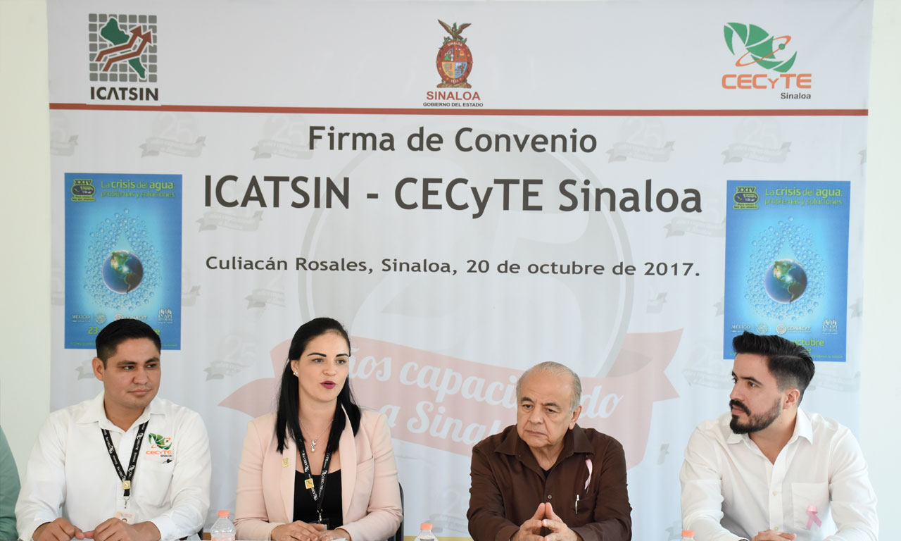 ICATSIN firma convenio de colaboración con el CECyTE y la sociedad de alumnos de la Escuela Libre de Derecho