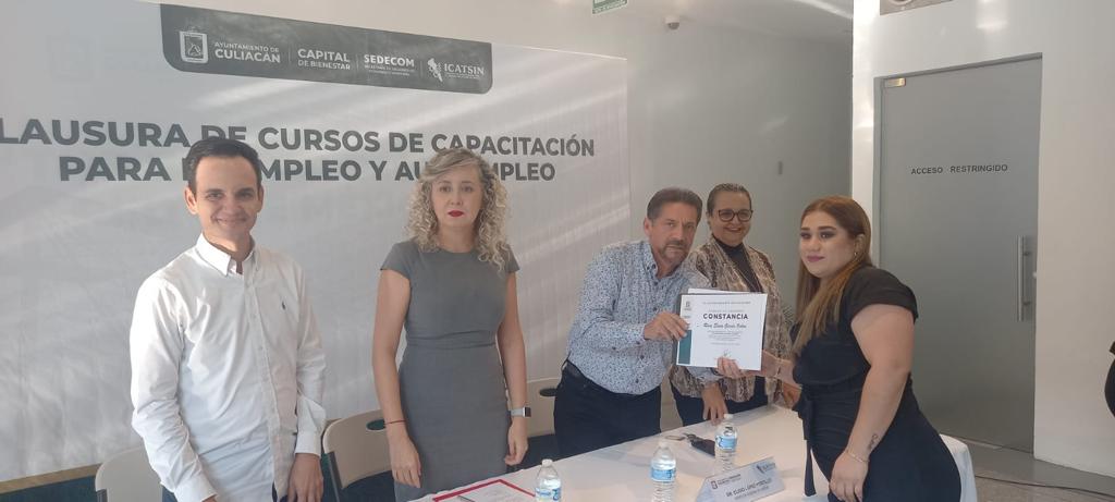 ICATSIN Y H. AYUNTAMIENTO DE CULIACÁN CONCLUYEN ENTREGAN CONSTANCIAS DE CAPACITACIÓN