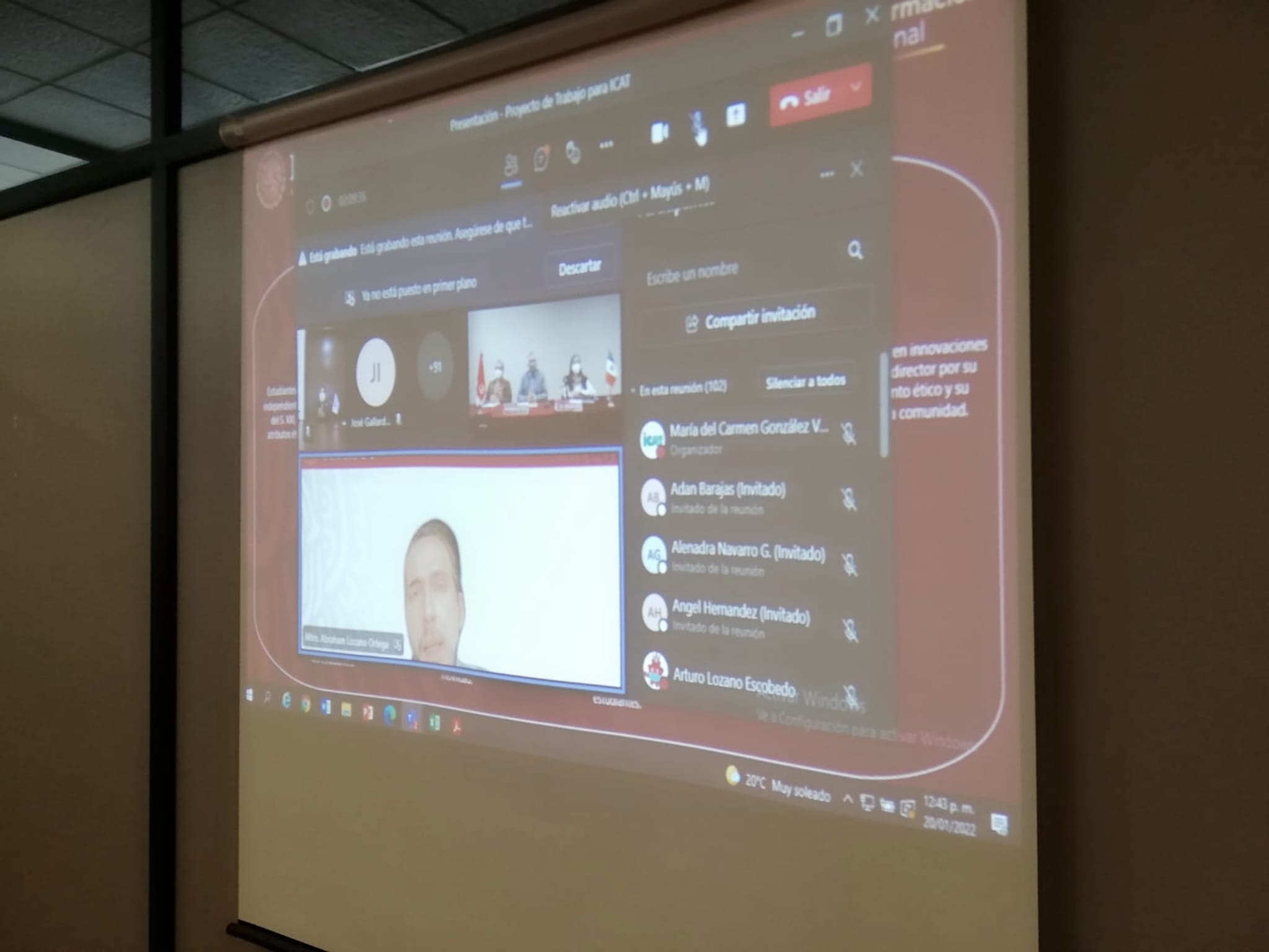 ICATSIN PARTICIPA EN LA PRIMERA REUNIÓN VIRTUAL NACIONAL DE ICAT