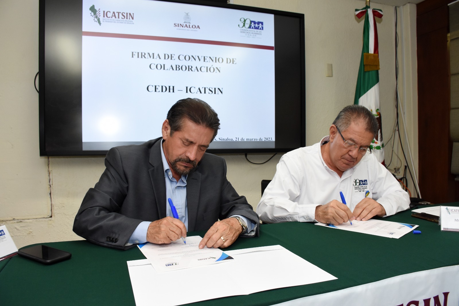 ICATSIN FIRMA CONVENIO DE COLABORACIÓN CON LA CEDH