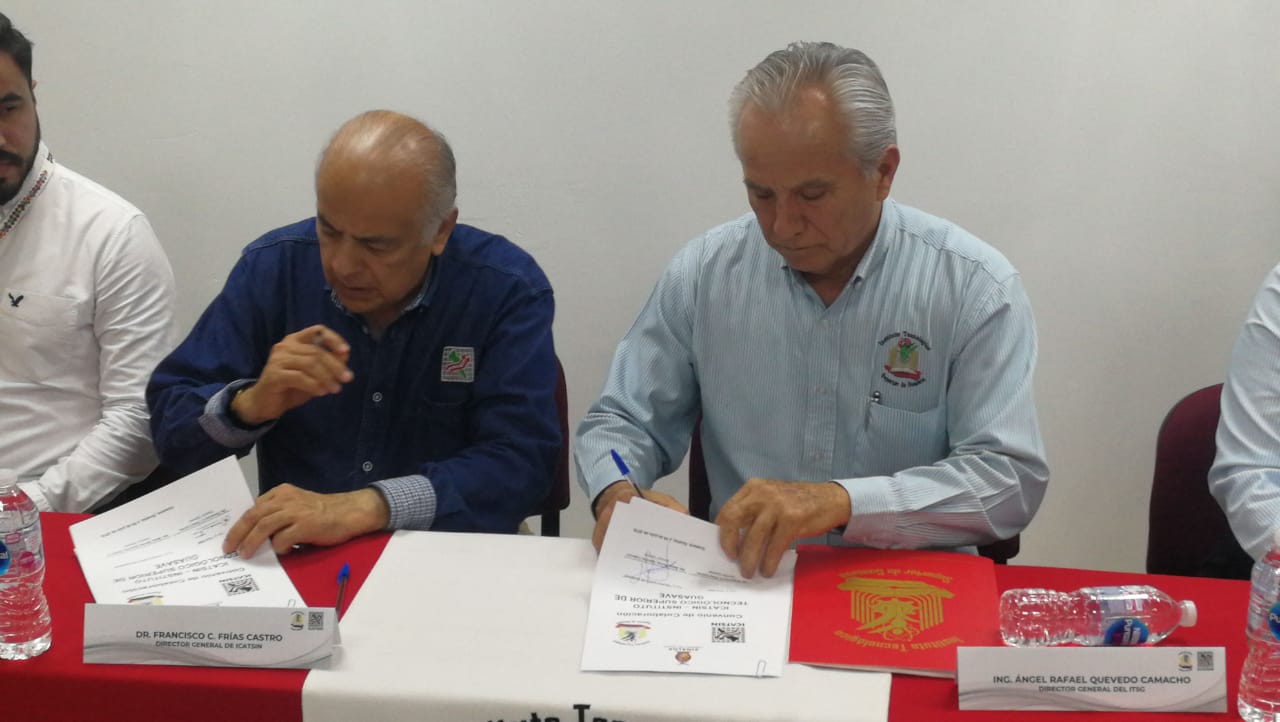 ICATSIN e Instituto Tecnológico de Guasave firman convenio de colaboración
