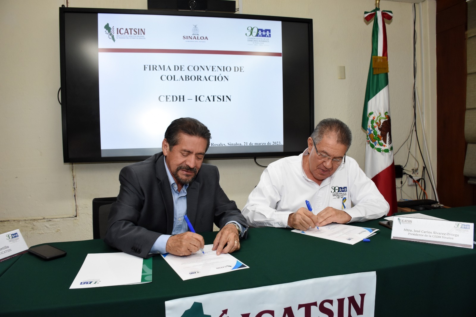 ICATSIN FIRMA CONVENIO DE COLABORACIÓN CON LA CEDH