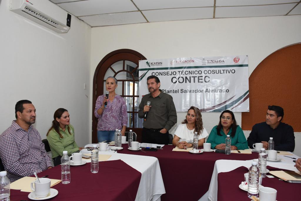 PLANTEL ICATSIN SALVADOR ALVARADO REALIZA REUNIÓN CONTEC