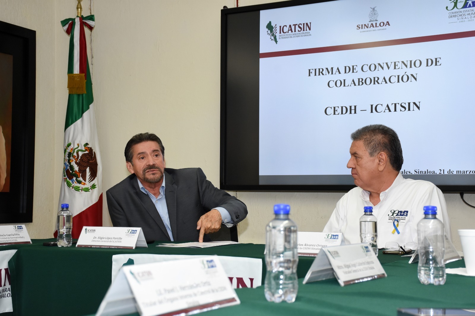 ICATSIN FIRMA CONVENIO DE COLABORACIÓN CON LA CEDH