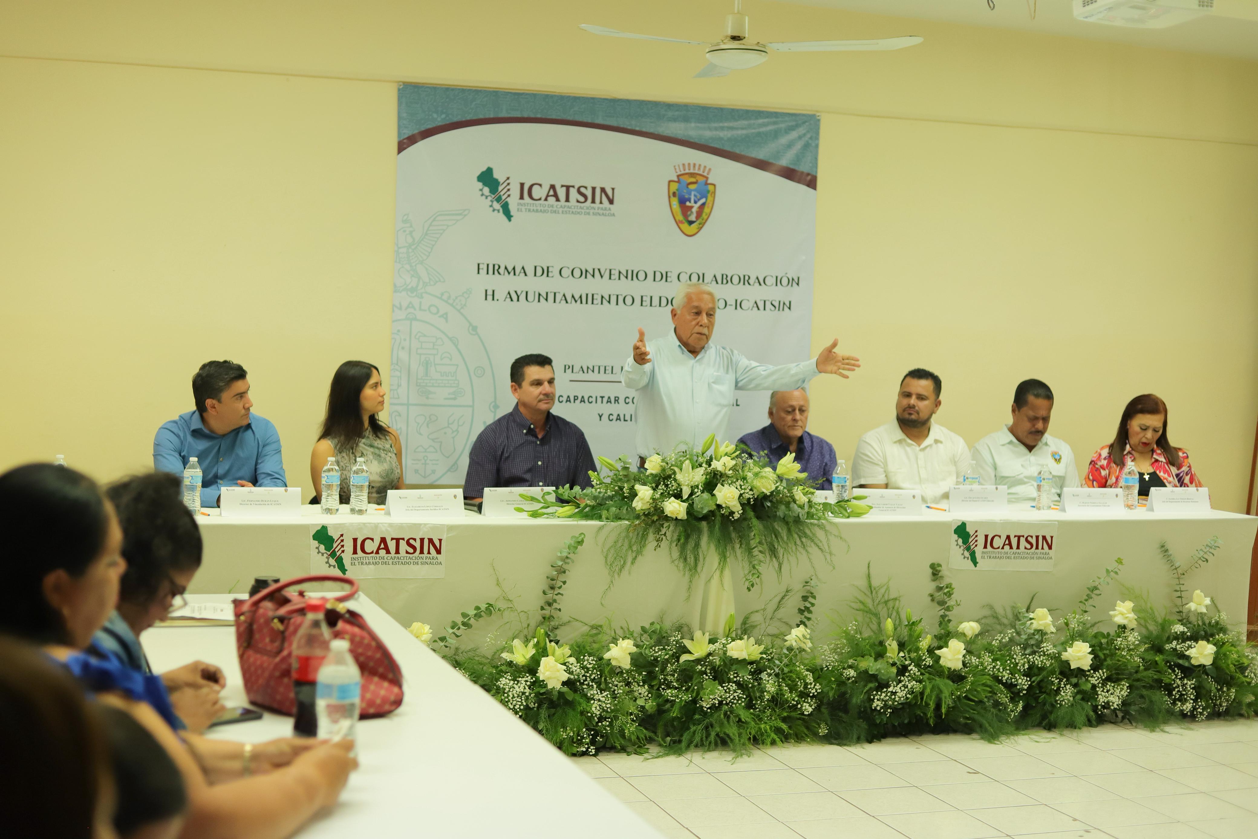  ICATSIN FIRMA ALIANZA CON EL AYUNTAMIENTO DE ELDORADO