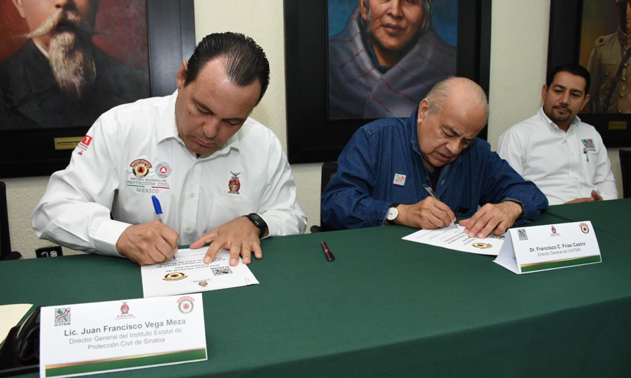 ICATSIN y Protección Civil Estatal firman convenio de colaboración