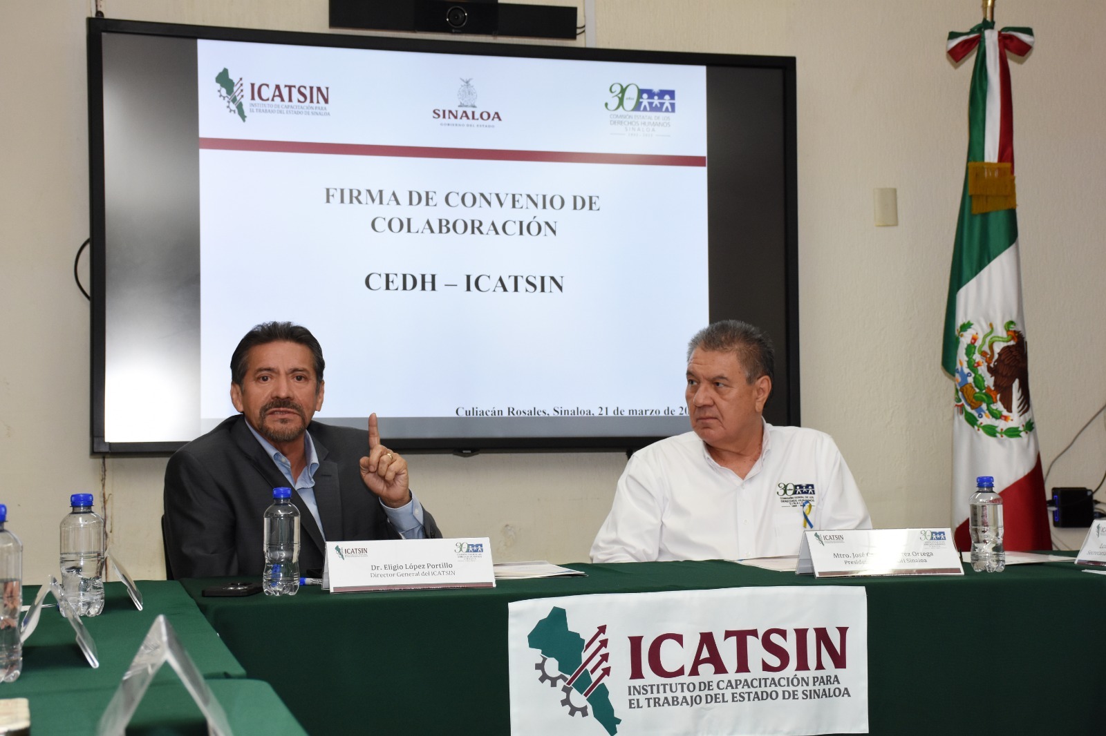ICATSIN FIRMA CONVENIO DE COLABORACIÓN CON LA CEDH