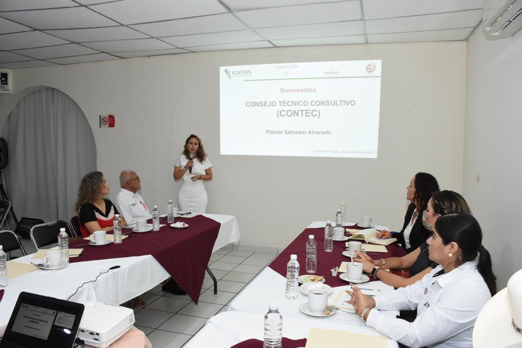 PLANTEL ICATSIN SALVADOR ALVARADO REALIZA REUNIÓN CONTEC