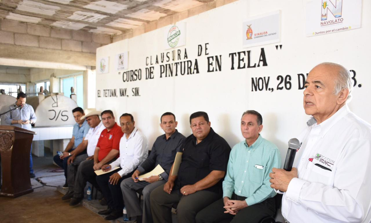 Concluye curso de pintura textil en campo pesquero el Tetuán
