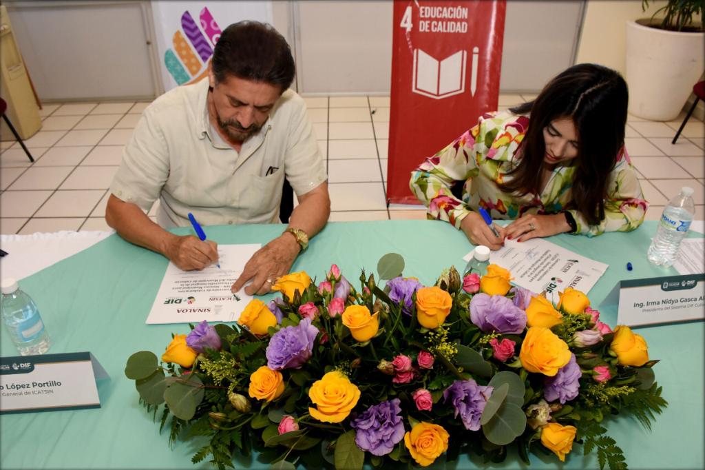 ICATSIN Y DIF SINALOA CONCRETAN COMPROMISO DE COLABORACIÓN 