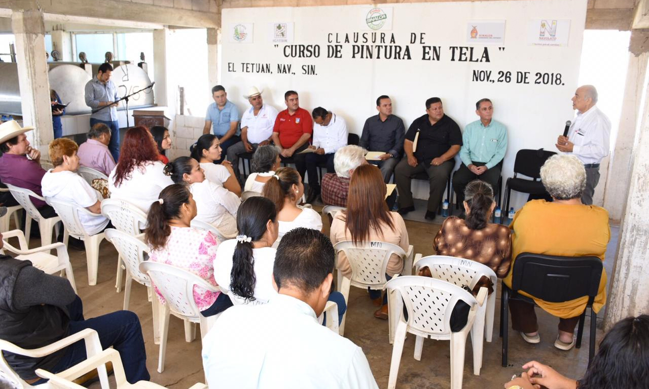 Concluye curso de pintura textil en campo pesquero el Tetuán