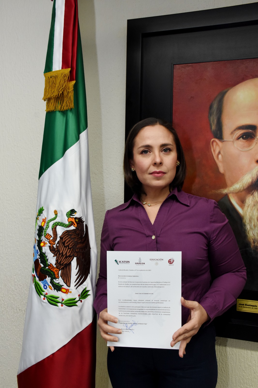 DALIA JAZMÍN GUERRERO SANDOVAL, NUEVA DIRECTORA ADMINISTRATIVA DE ICATSIN 